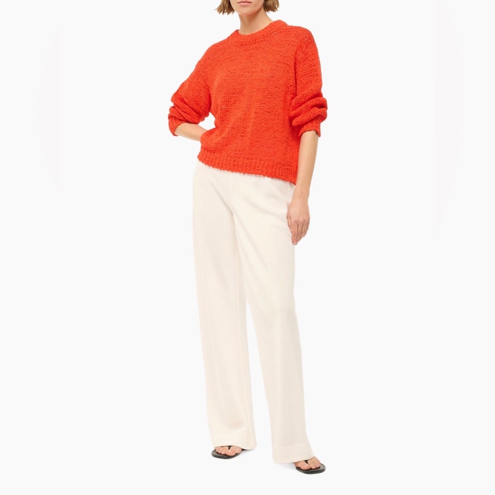 STAUD Cala Stretch-cotton Sweater, Cayenne, XL